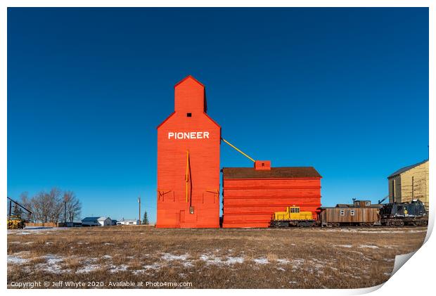 Prairie Grain Elevator Print by Jeff Whyte