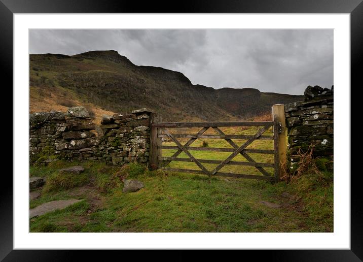 The gateway to Craig Cerrig-gleisiad Framed Mounted Print by Leighton Collins