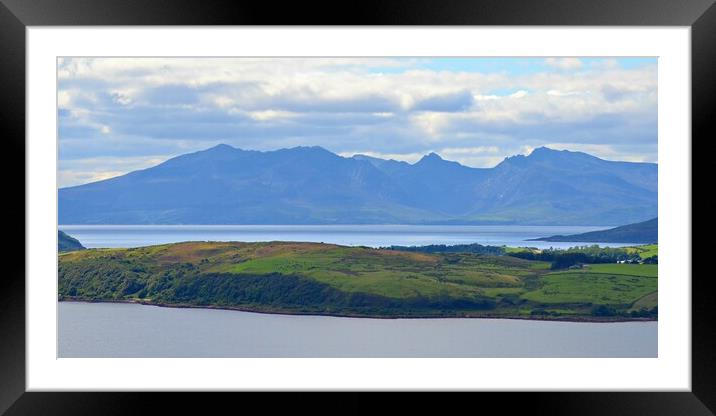 Isle of Arran mountains Framed Mounted Print by Allan Durward Photography