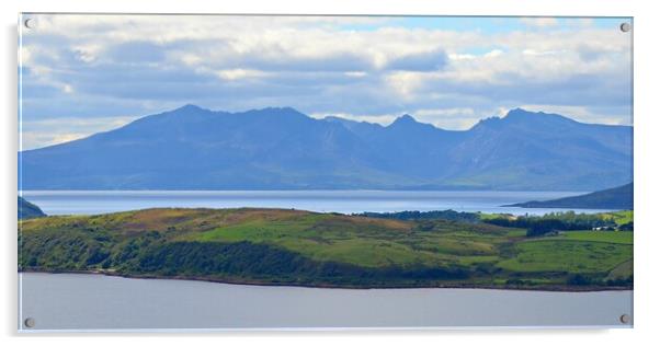 Isle of Arran mountains Acrylic by Allan Durward Photography