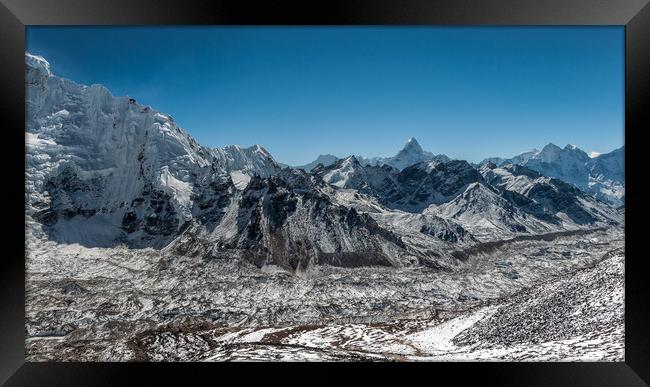 The Khumbu Glacier Framed Print by Paul Andrews