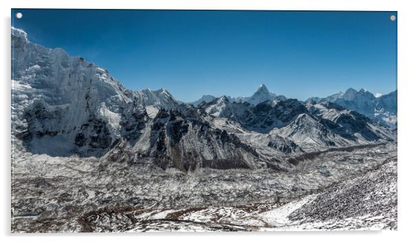 The Khumbu Glacier Acrylic by Paul Andrews