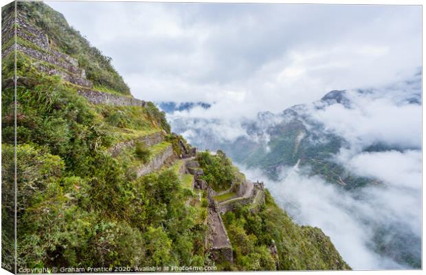 View from Huayna Picchu Canvas Print by Graham Prentice