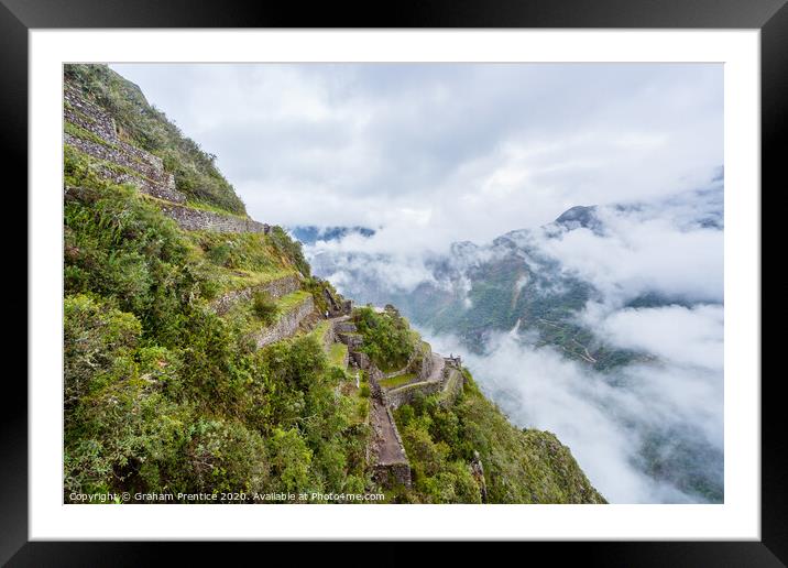 View from Huayna Picchu Framed Mounted Print by Graham Prentice