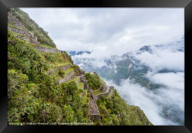View from Huayna Picchu Framed Print by Graham Prentice