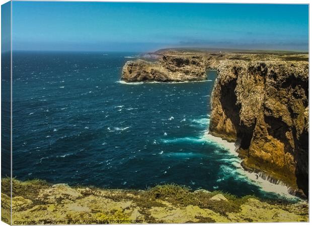 The Edge of the World! - Cape St. Vincent Canvas Print by Paddy Art