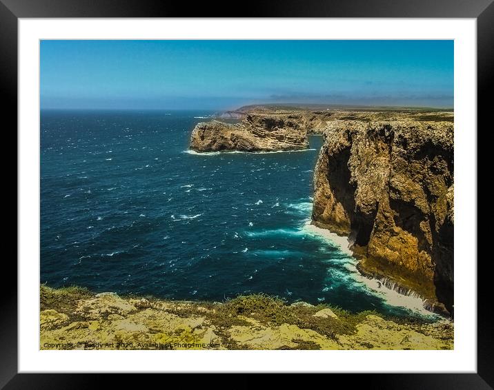 The Edge of the World! - Cape St. Vincent Framed Mounted Print by Paddy Art