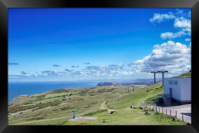 Great Orme Cable Car North Wales Framed Print by Jonathan Thirkell