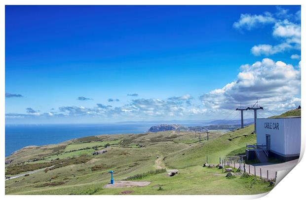 Great Orme Cable Car North Wales Print by Jonathan Thirkell
