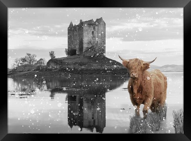 The Highlanders Castle Framed Print by Samuel Kerr