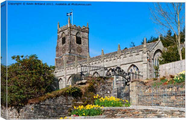 st neot church cornwall Canvas Print by Kevin Britland
