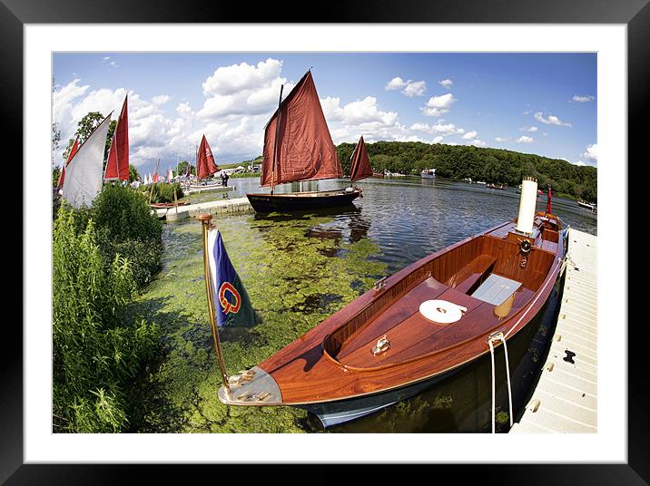 Steam and sail boats Framed Mounted Print by Tony Bates