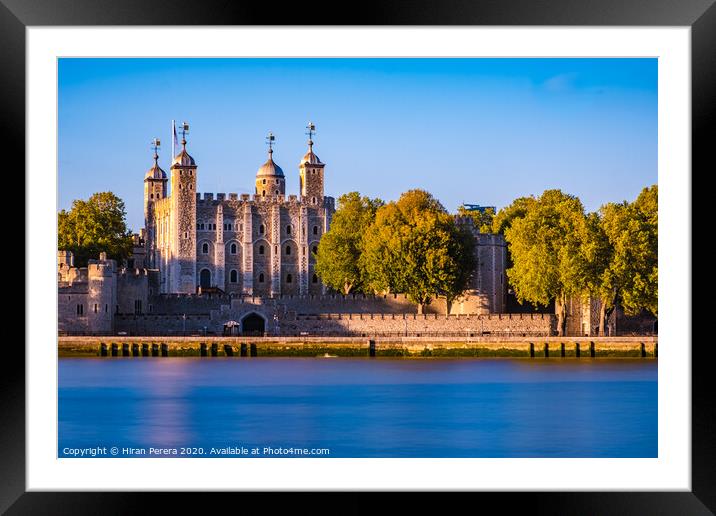 The Tower of London Framed Mounted Print by Hiran Perera