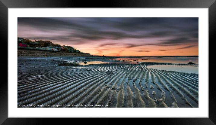 Foreland Beach Bembridge Framed Mounted Print by Wight Landscapes
