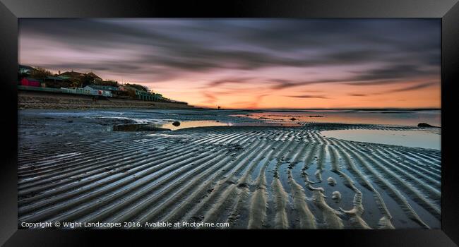 Foreland Beach Bembridge Framed Print by Wight Landscapes