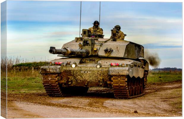 Challenger 2 Main Battle Tank Canvas Print by Oxon Images
