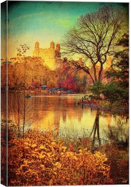Autumn in Central Park Canvas Print by Chris Lord
