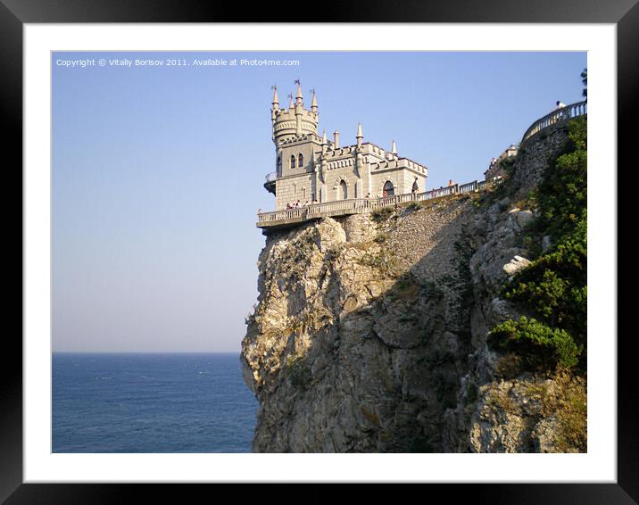 Castle Swallow's Nest in Crimea Framed Mounted Print by Vitaliy Borisov