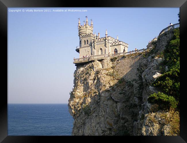 Castle Swallow's Nest in Crimea Framed Print by Vitaliy Borisov