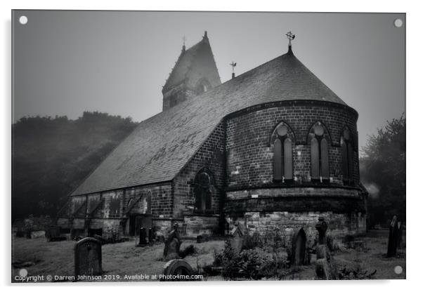 St Cuthbert's Church Durham Acrylic by Darren Johnson