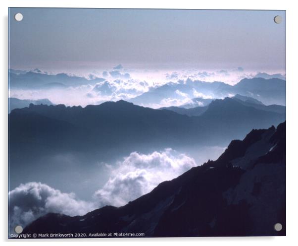 Alpine Clouds Acrylic by Mark Brinkworth