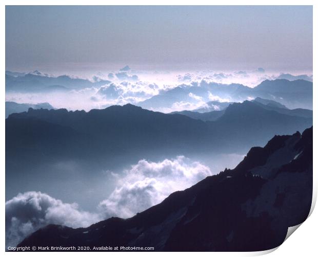 Alpine Clouds Print by Mark Brinkworth