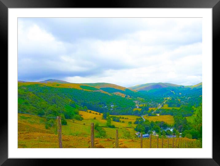 Brecon Beacons, Powys Framed Mounted Print by Patricija Jaunaraja