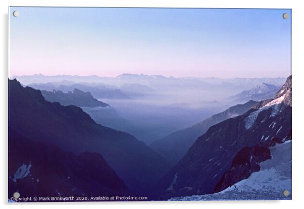 Misty Alpine Valley Acrylic by Mark Brinkworth