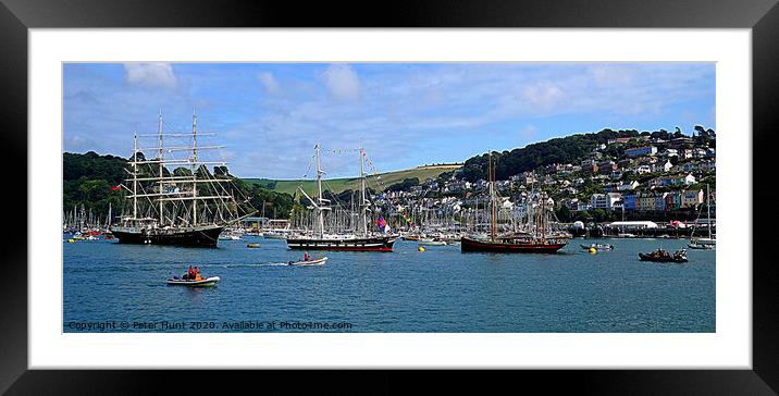 Dartmouth Three Ships Framed Mounted Print by Peter F Hunt