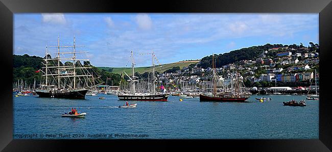 Dartmouth Three Ships Framed Print by Peter F Hunt