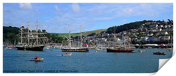 Dartmouth Three Ships Print by Peter F Hunt