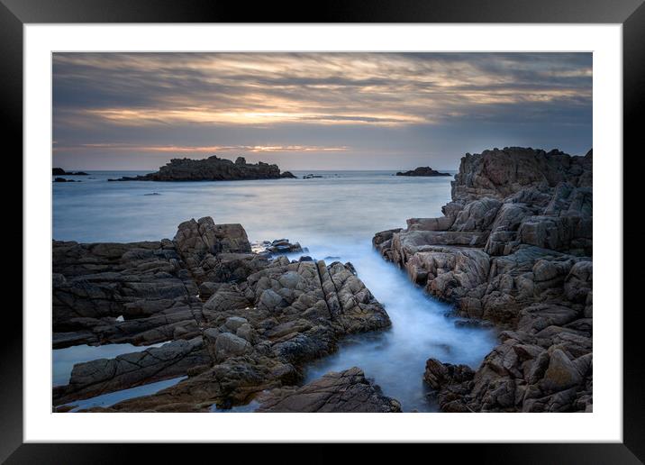 Guernsey Sunset Framed Mounted Print by chris smith