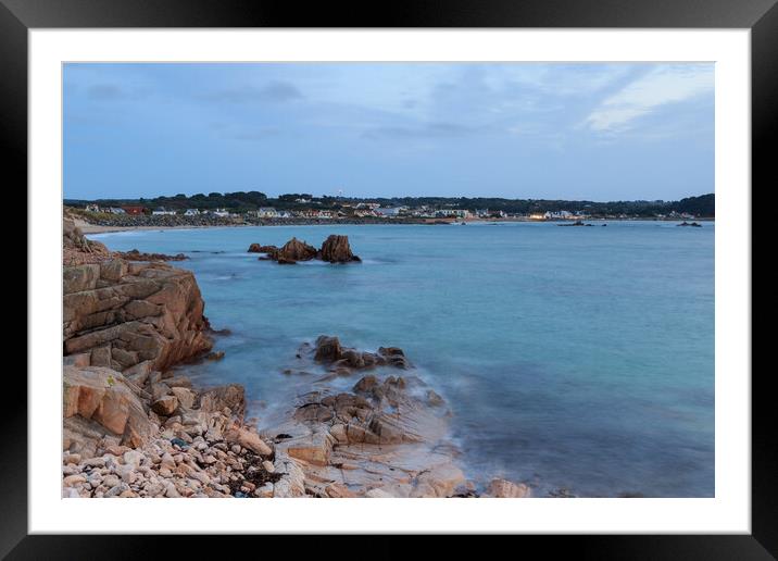 Guernsey Sunset Framed Mounted Print by chris smith