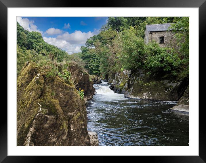 Cenarth Falls, Wales. Framed Mounted Print by Colin Allen