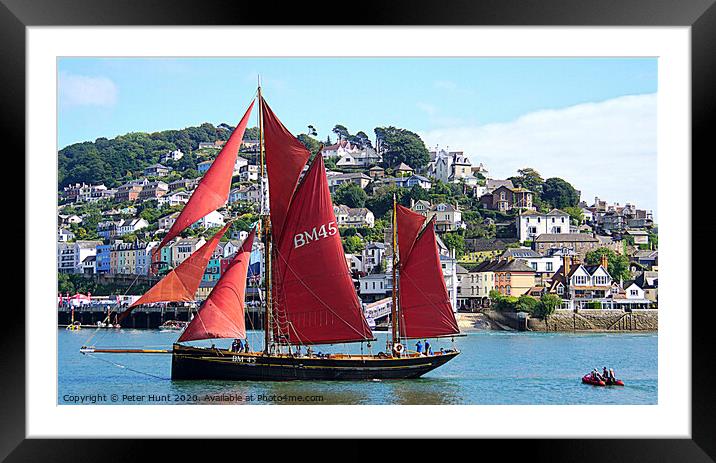 Dartmouth Pilgrim Sailing Framed Mounted Print by Peter F Hunt