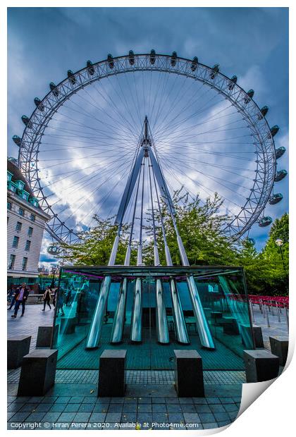 The London Eye Print by Hiran Perera