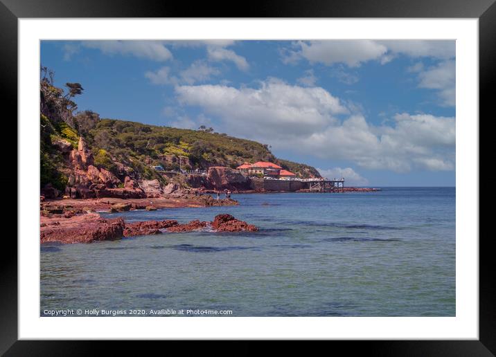 Coastal Charm of San Remo, Australia Framed Mounted Print by Holly Burgess