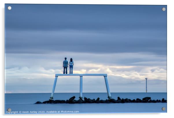 Newbiggin by the sea 'The Couples Love' Acrylic by KJArt 