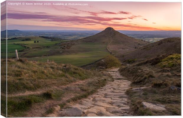 Path to Roseberry Topping Canvas Print by Kevin Winter