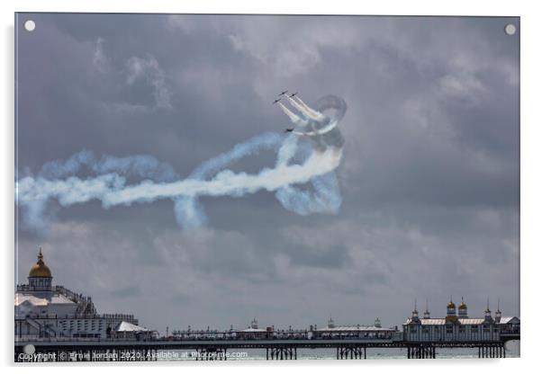 Breitling Jet Team at Eastbourne  Acrylic by Ernie Jordan