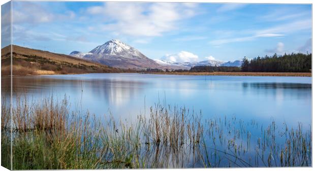 The Ethereal Splendor of Mount Errigal Canvas Print by KEN CARNWATH