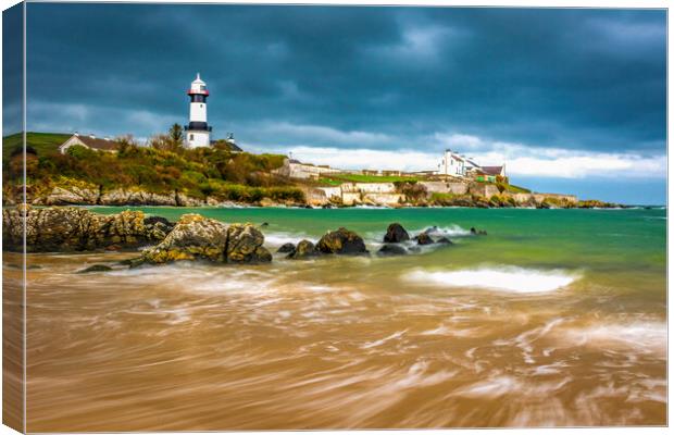 Serene Beauty of Shroove Lighthouse Canvas Print by KEN CARNWATH