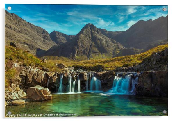 Fairy pools, isle of skye. Acrylic by Scotland's Scenery