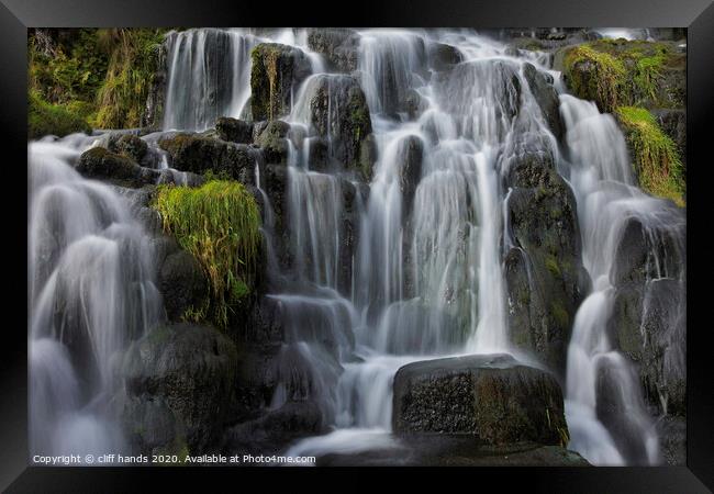 bridal veil falls, isle of skye close up. Framed Print by Scotland's Scenery