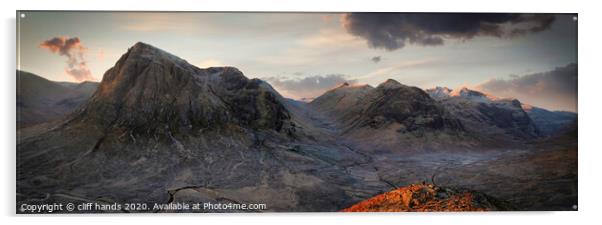 Glencoe Vista Acrylic by Scotland's Scenery