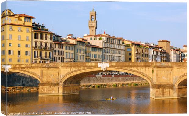 Ponte Santa Trinita - Florence Canvas Print by Laszlo Konya