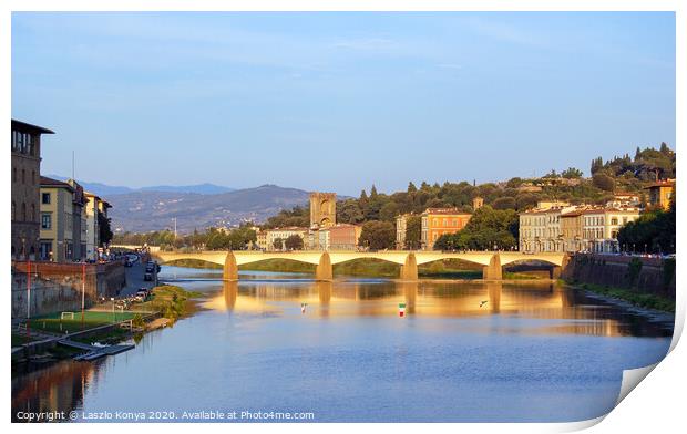 Ponte alle Grazie - Florence Print by Laszlo Konya