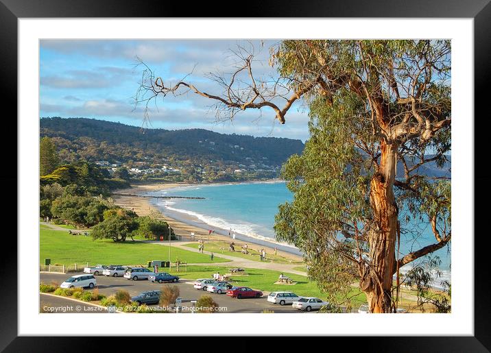 Gum tree - Lorne Framed Mounted Print by Laszlo Konya