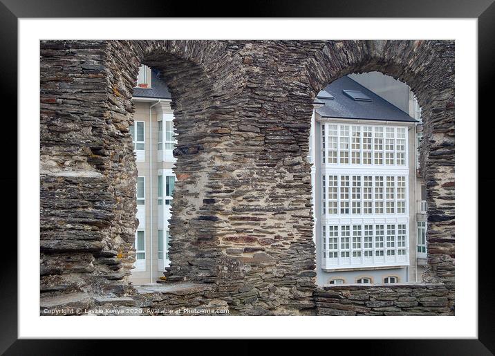 Windows - Lugo Framed Mounted Print by Laszlo Konya
