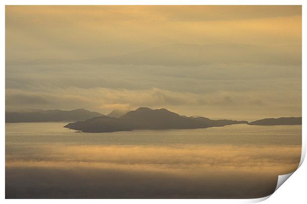 Raasay Sunrise from Skye Print by Ashley Chaplin